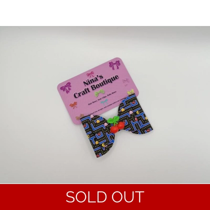 Pac Man Single Hair Bow